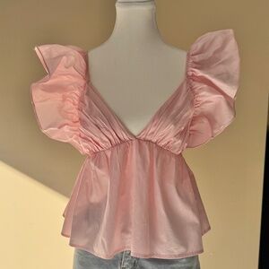 Ruffle Sleeve Top
